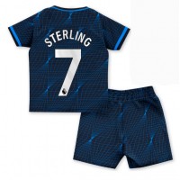 Fotbalové Dres Chelsea Raheem Sterling #7 Dětské Venkovní 2023-24 Krátký Rukáv (+ trenýrky)